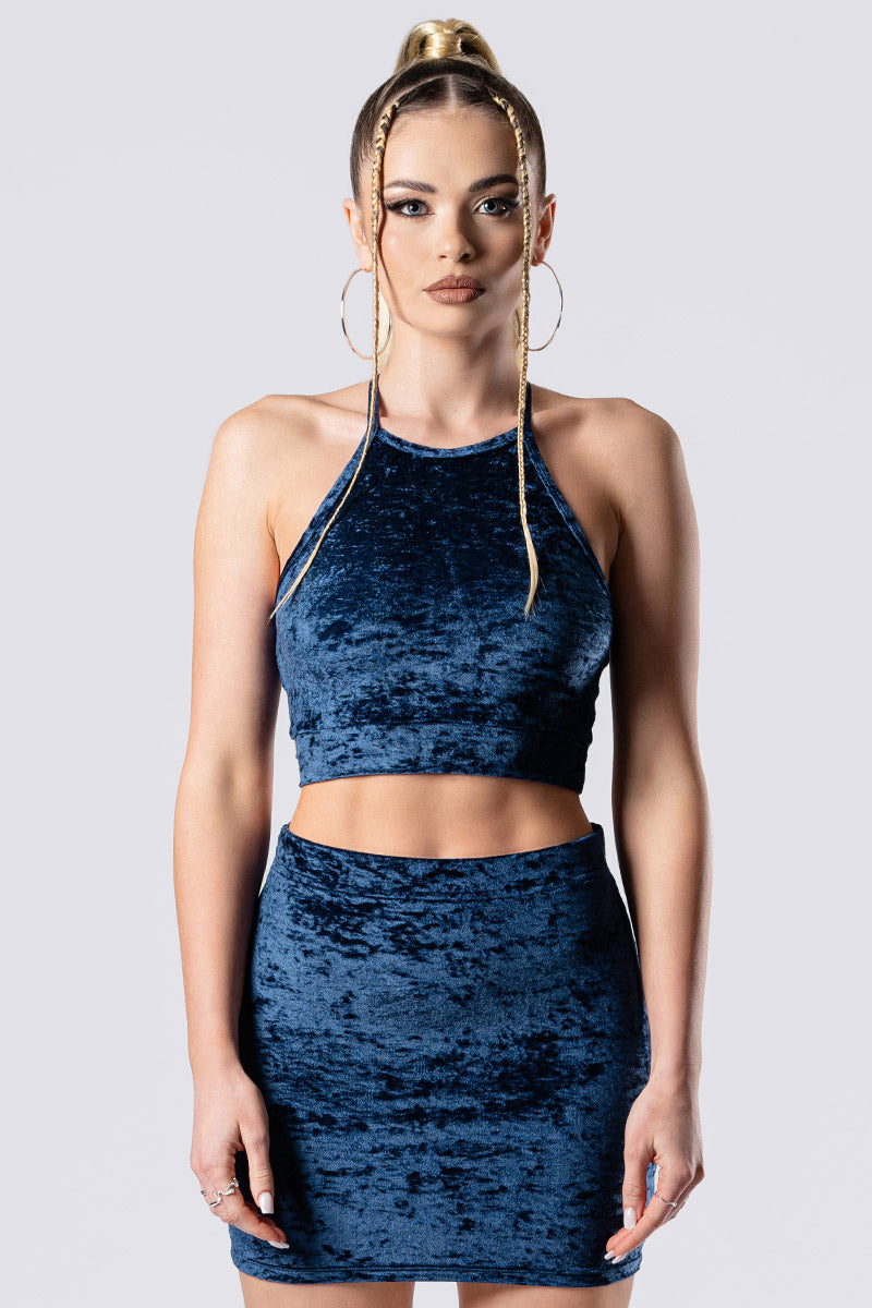 cosmic-indigo-halter-crop-top-blue-velvet-close-view