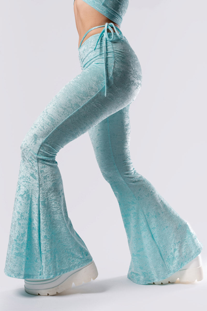 daydream-hip-strap-flare-pants-blue-velvet_side-close-view