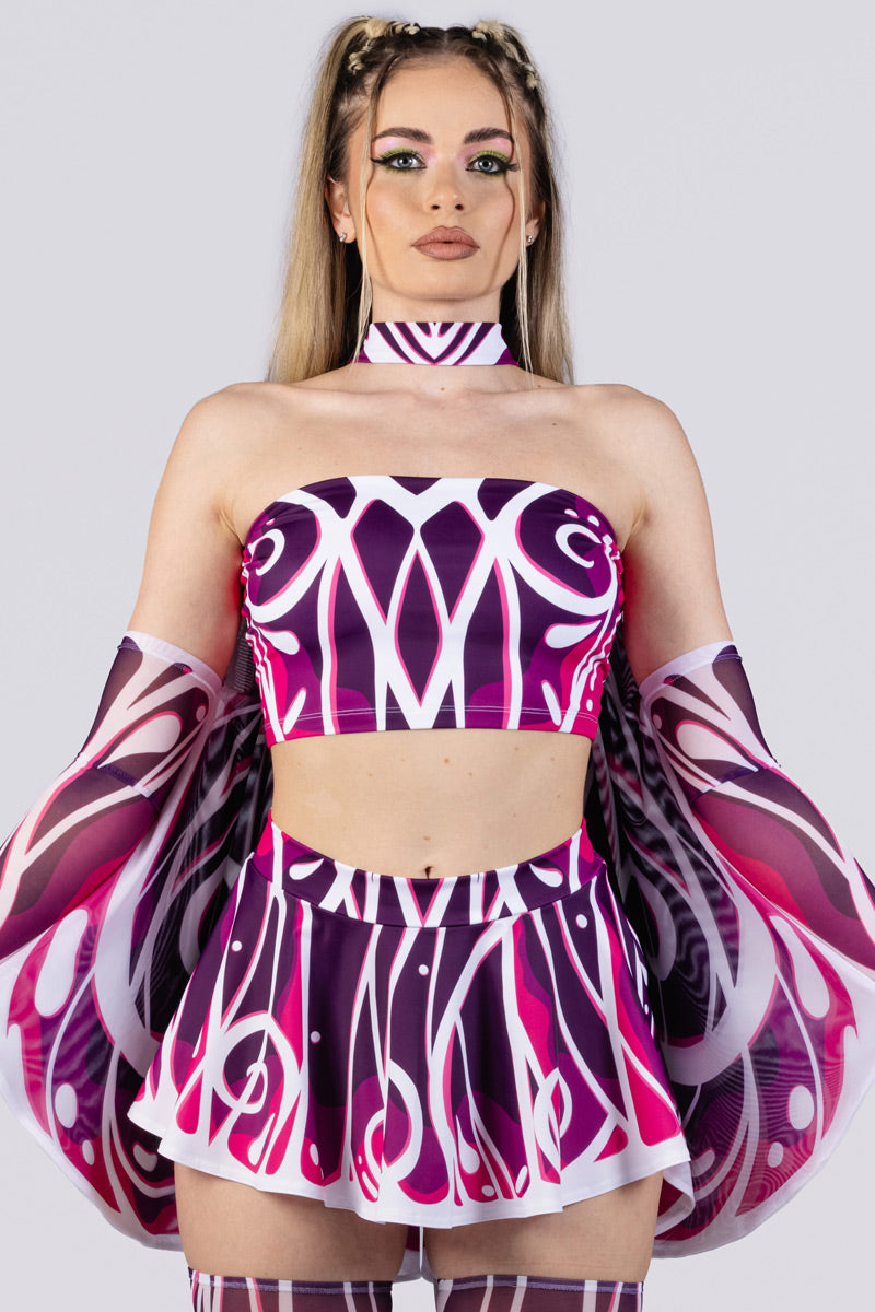 elven-melody-rave-mini-skirt-set-close-view