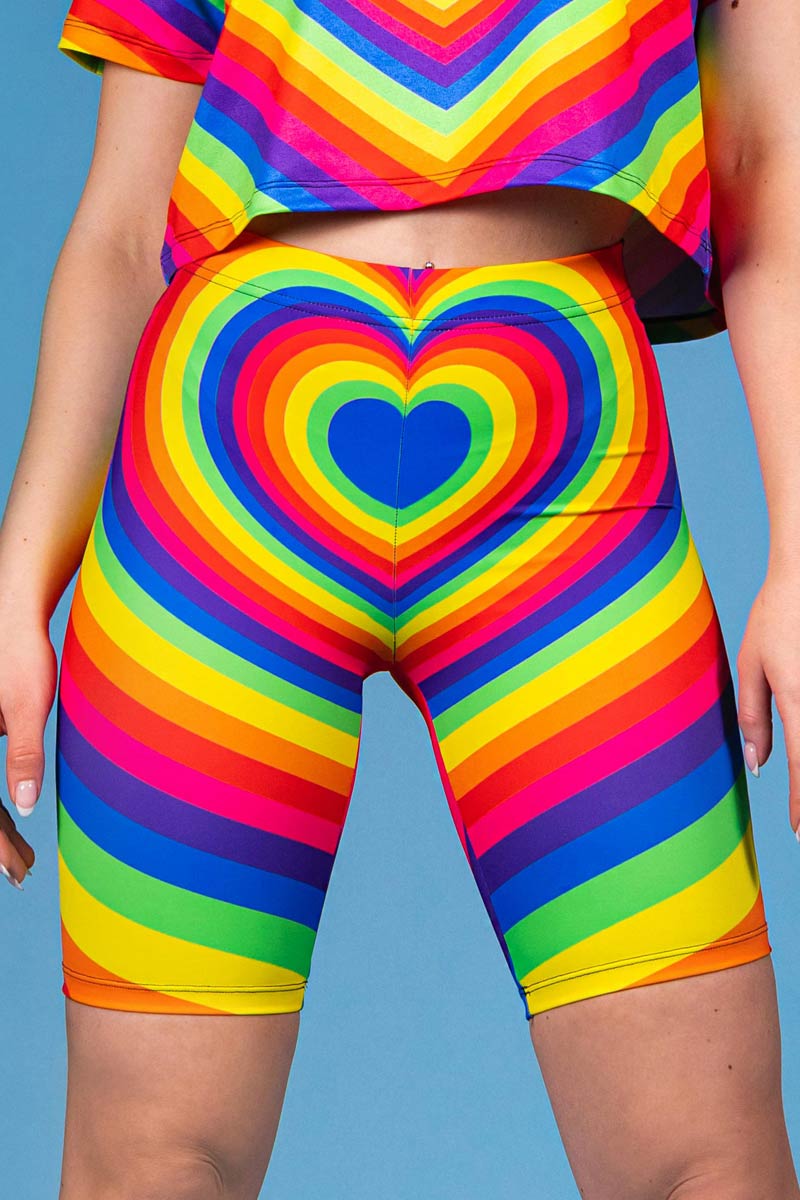 Heartbeat Biker Shorts Set Close View