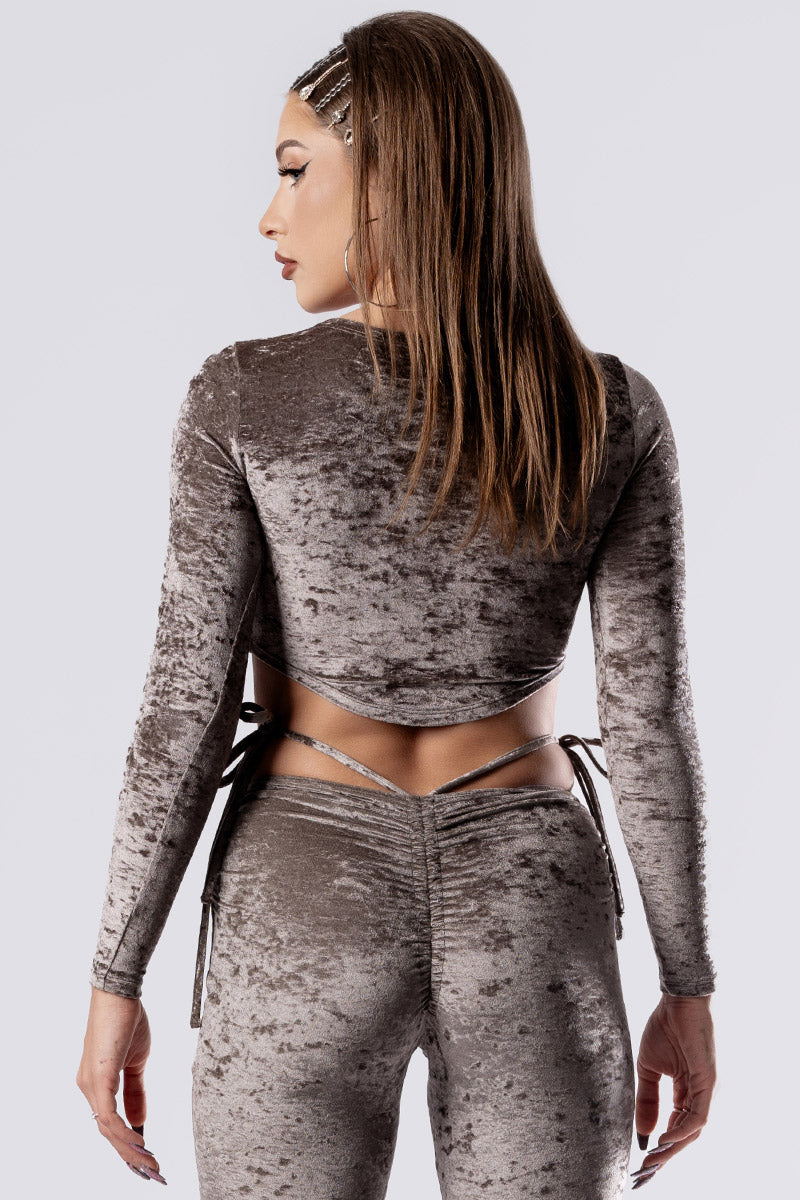 mocha-latte-crew-neck-crop-top-beige-velvet-close-back-view