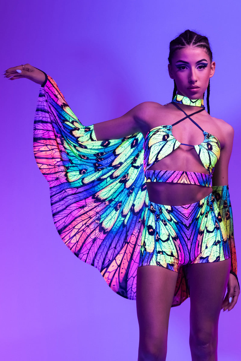 neon-nymph-v-string-crop-top-side-front-view-uv