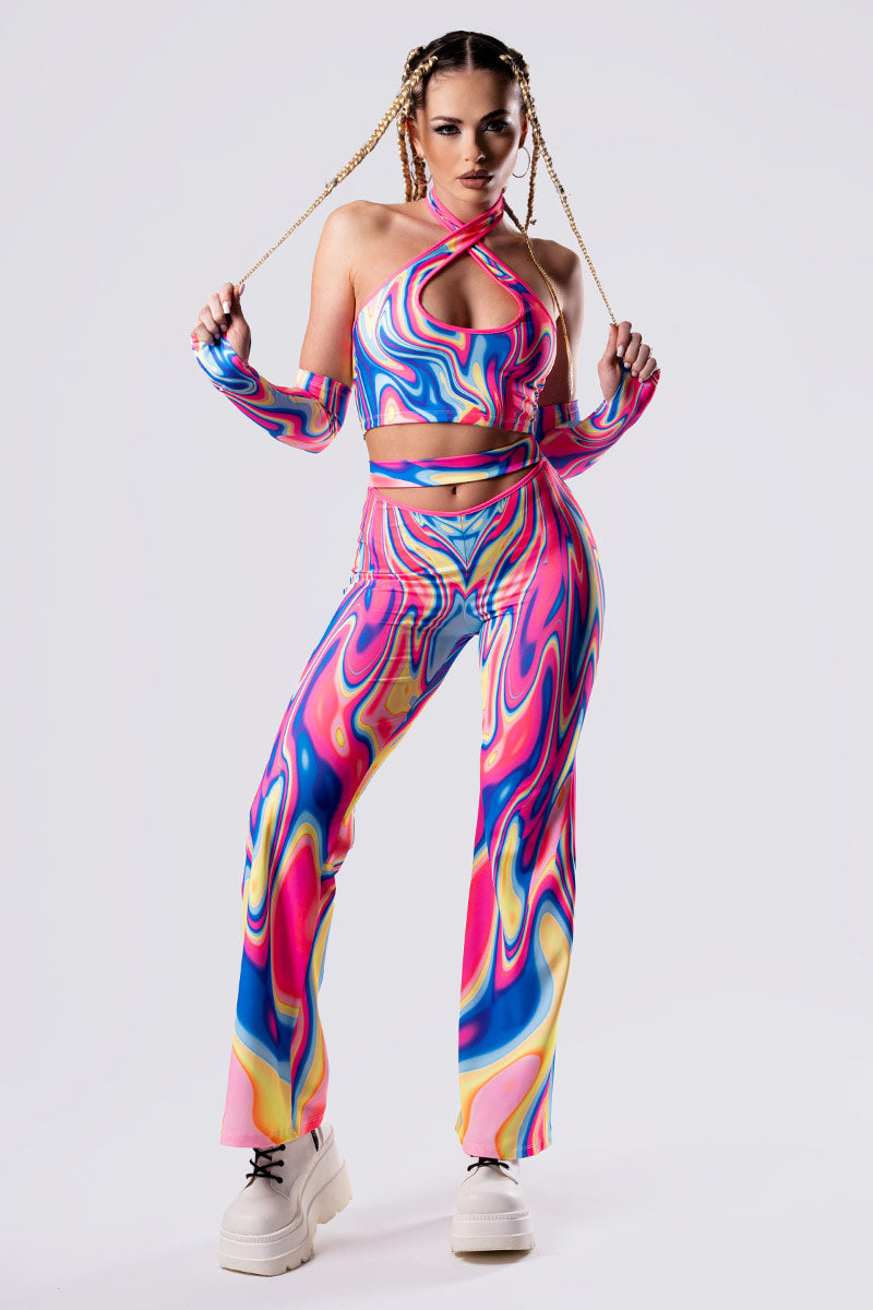 neon-sweetness-pants-set-front-view