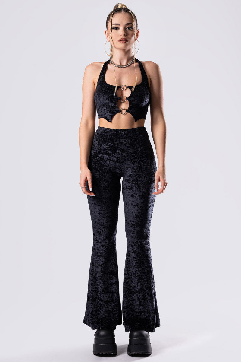 obsidian-muse-black-velvet-flare-pants-front-view