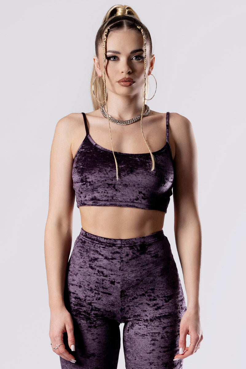 purple-smoke-spaghetti-strap-crop-top-purple-velvet-close-view