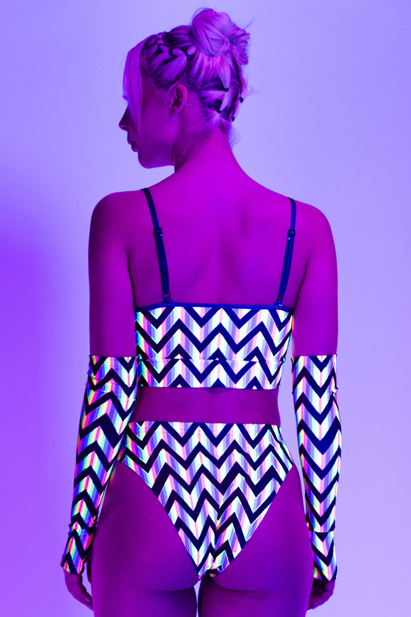 rainbow-zig-zag-high-cut-booty-shorts-back-view-uv