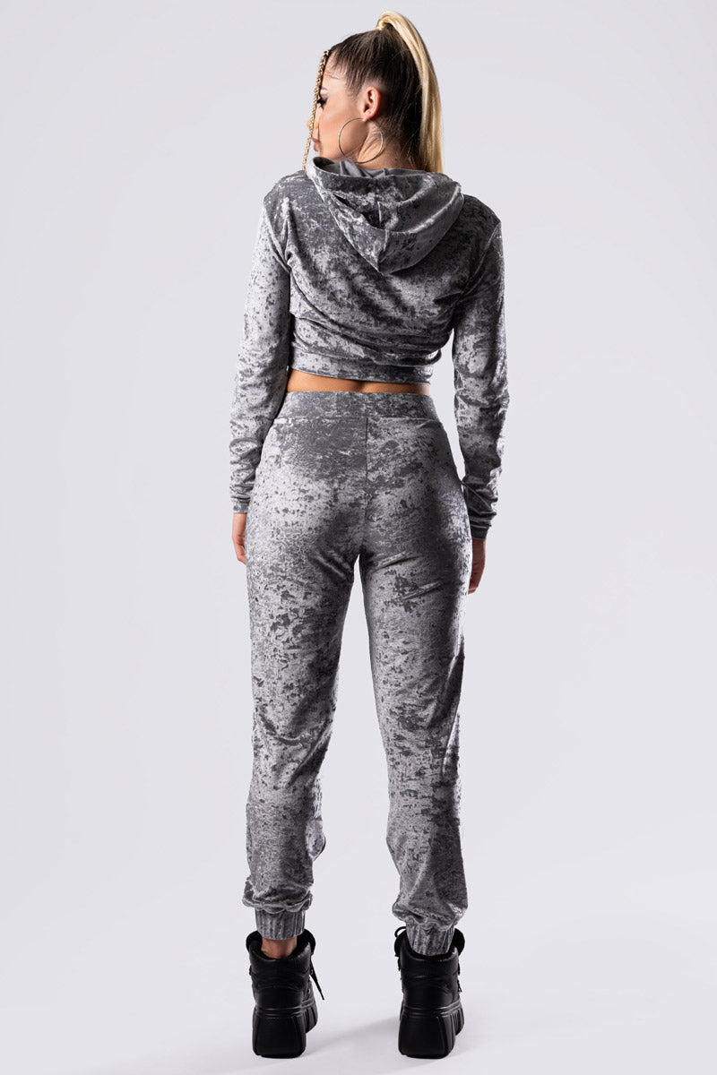 silver-fox-joggers-grey-velvet-back-view