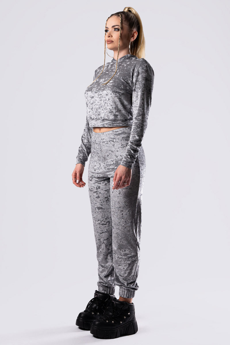 silver-fox-joggers-grey-velvet-side-view