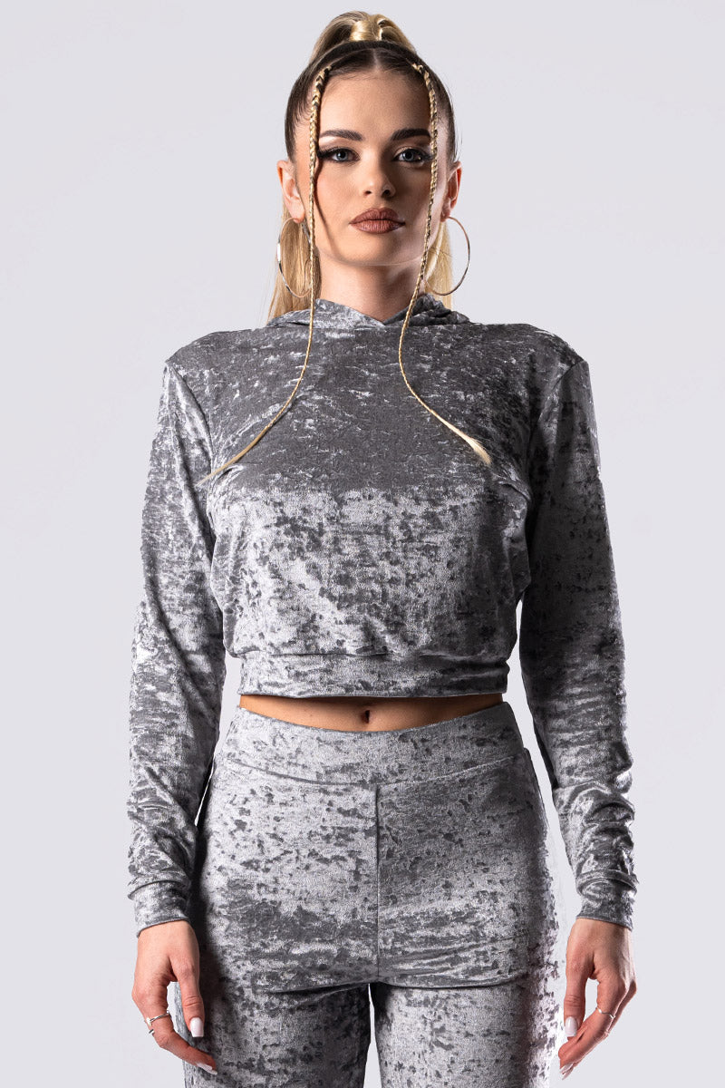 Silver Fox Velvet Joggers Set