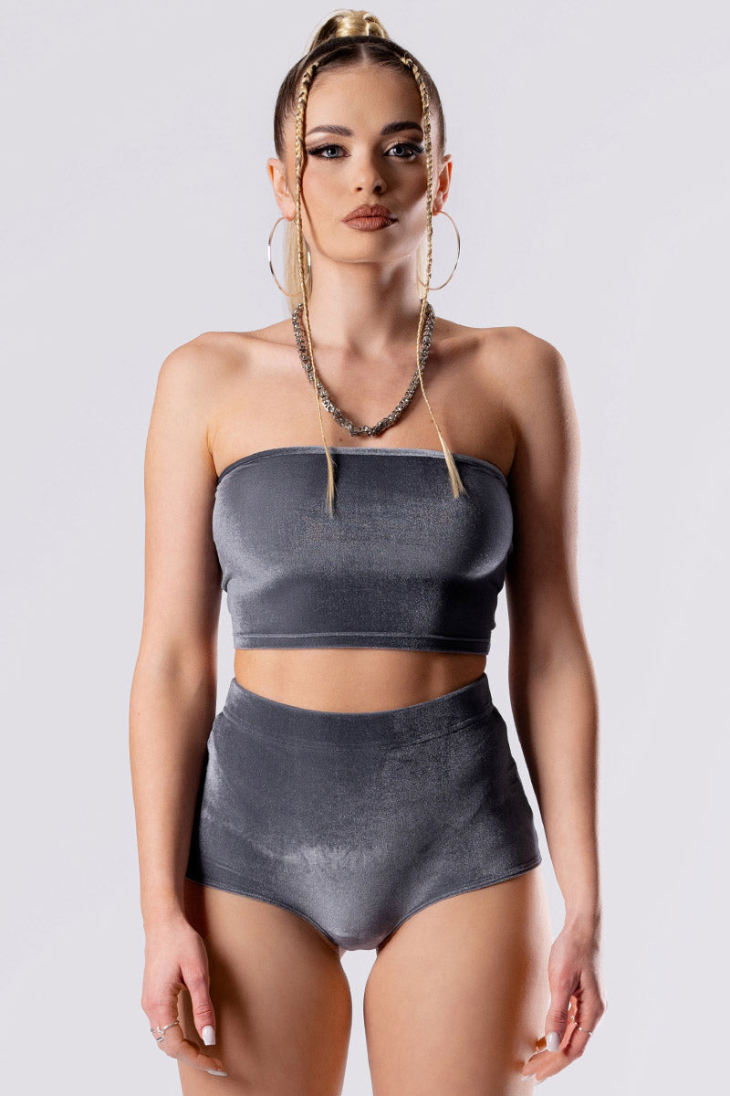 silver-sass-booty-shorts-grey-velvet-close-view