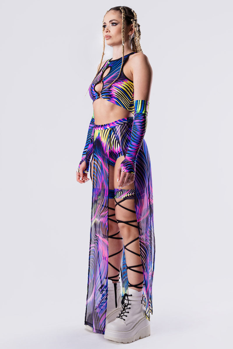 trippy-sound-wave-sheer-maxi-skirt-set-side-view