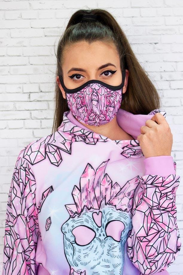 Crystal Reusable Face Mask Front View