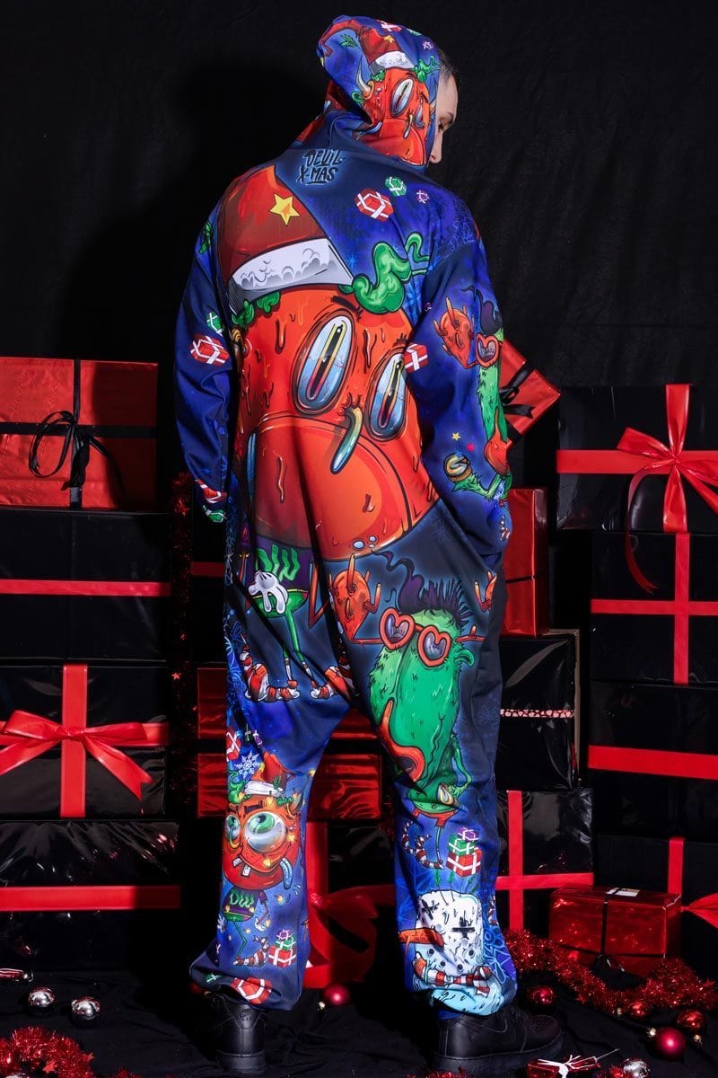 Grumpy Devil Onesie for Men Back View