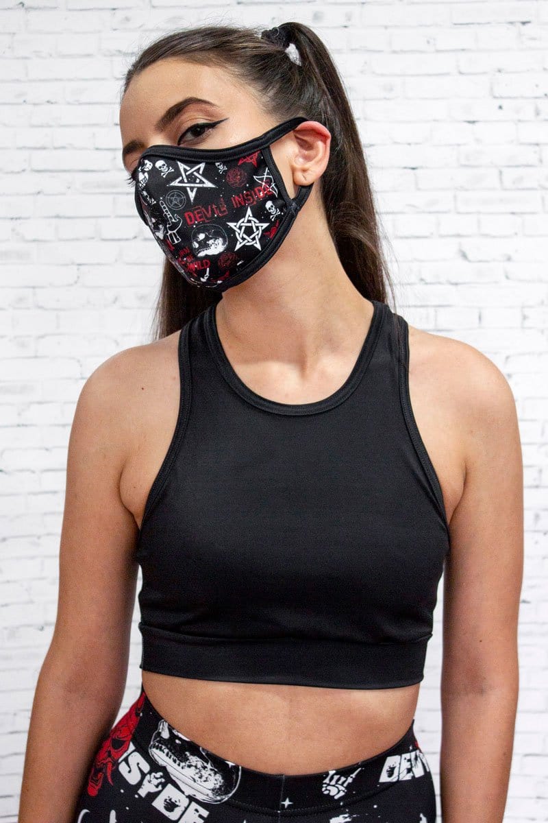 Devil Inside Face Mask Right View