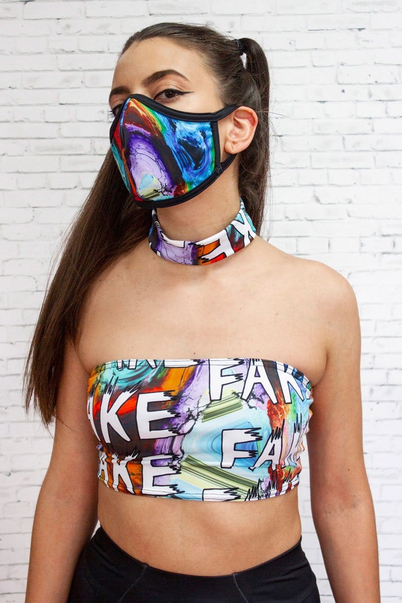 Gemstone Face Mask Right Side View