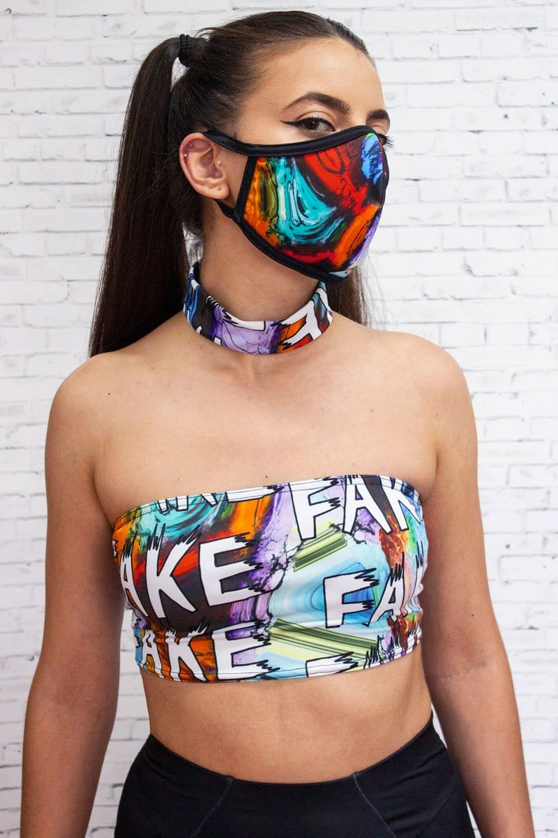 Gemstone Face Mask Left Side View