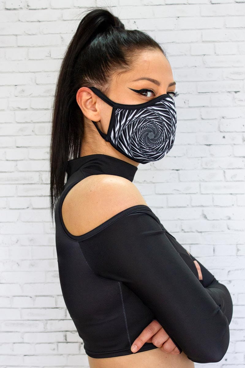Illusion Reusable Face Mask Left View