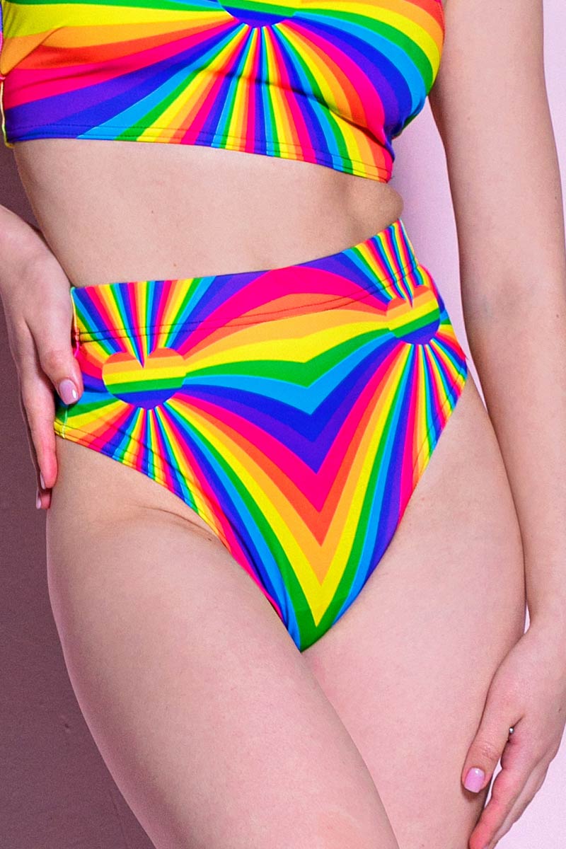Love is Love Thong Shorts Close View