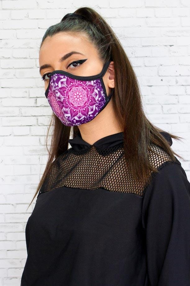 Mandala Reusable Face Mask Front View