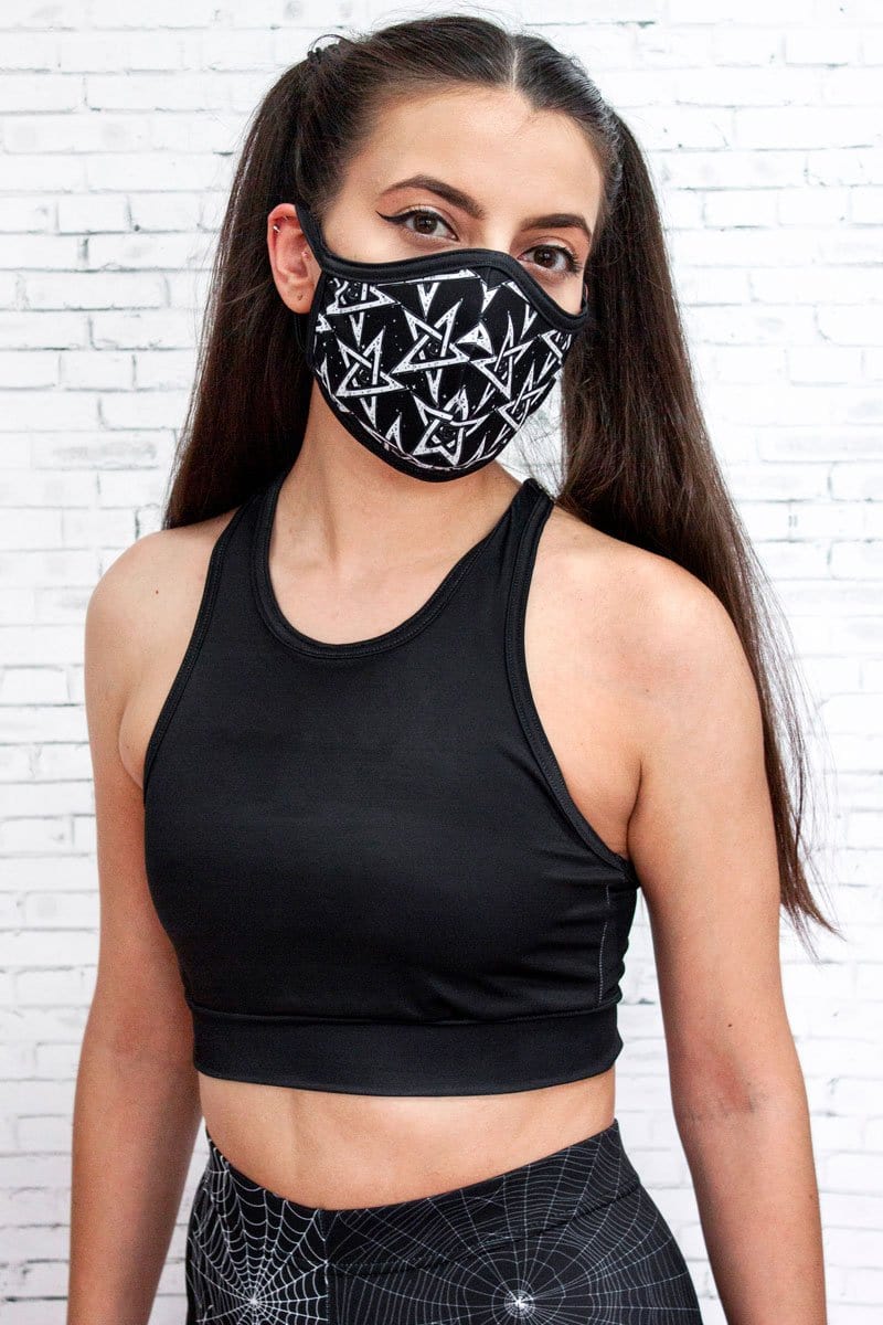 Pentagram Face Mask Close View